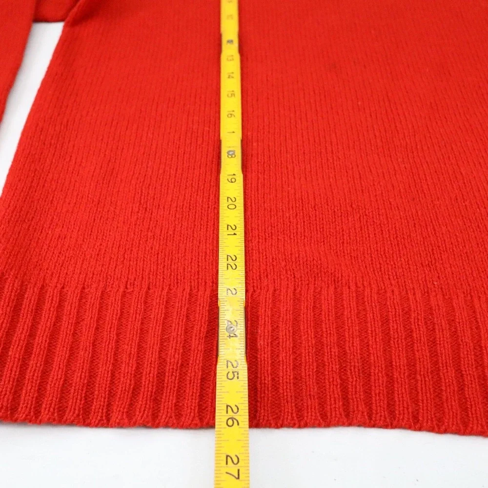 Vintage Polo Ralph Lauren Sweater Mens L‎ Wool Red Pullover Hong Kong Green Pony